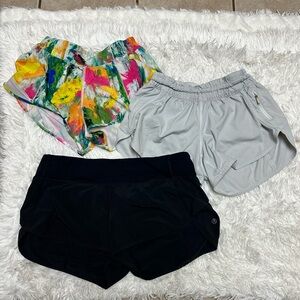 Stylish Women's Lululemon Shorts Set - Black, Gray, and Multicolor